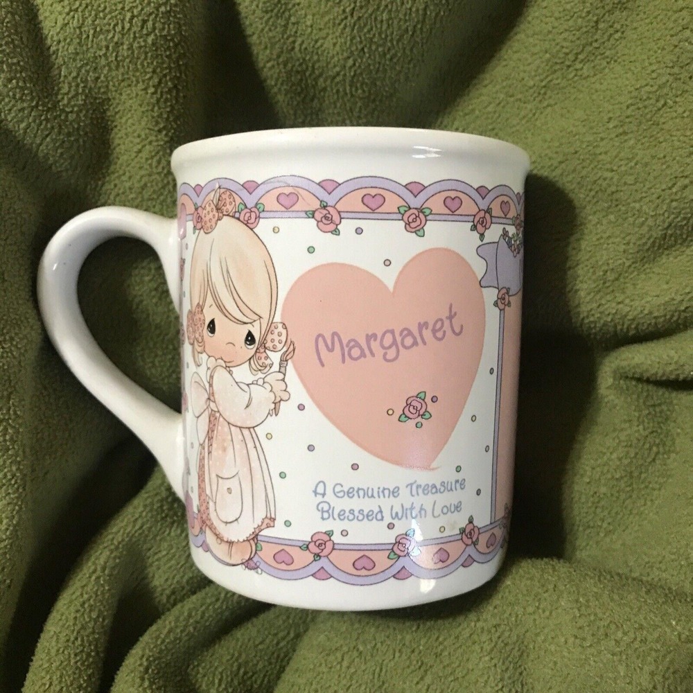 1994‎ ENESCO Precious Moments WHAT'S IN A NAME "Margaret" Coffee Personalize Mug
